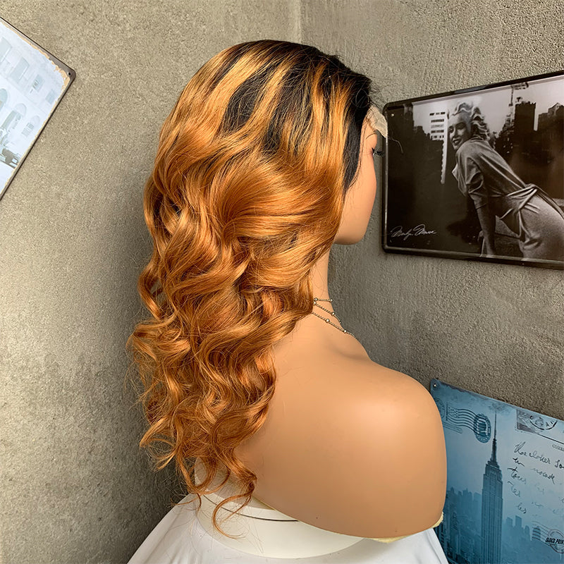 16" T30 Curly Lace Front Human Hair Wigs