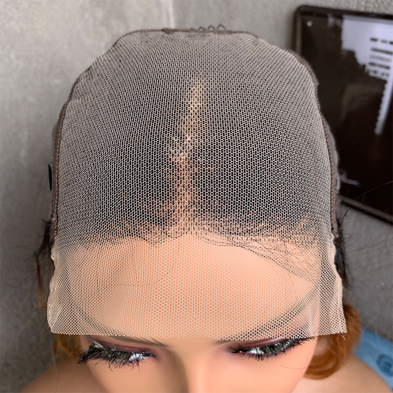 16" T30 Curly Lace Front Human Hair Wigs