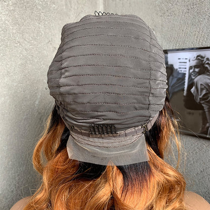 16" T30 Curly Lace Front Human Hair Wigs