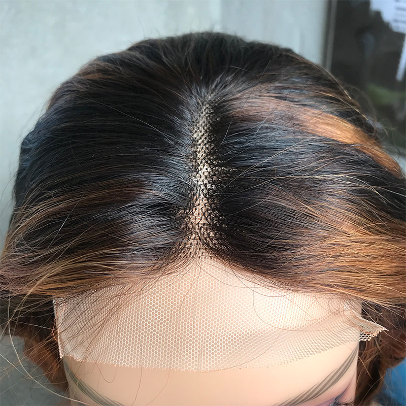 16" T30 Long Wave Lace Front Human Hair Wigs