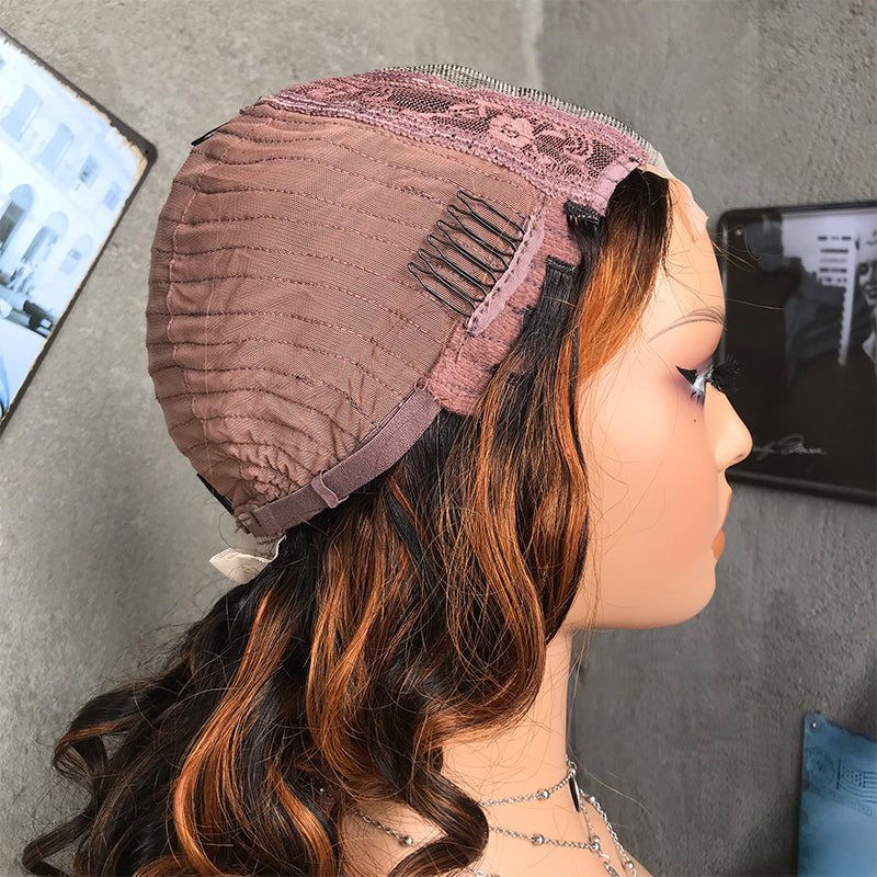16" T30 Long Wave Lace Front Human Hair Wigs