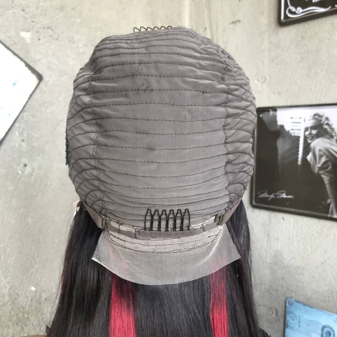 20" 1B Straight Lace Front Human Hair Wigs