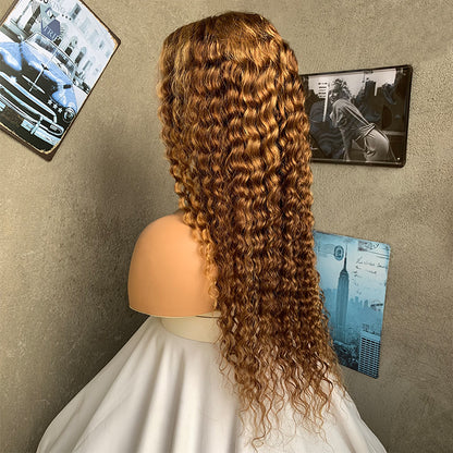 20" 27 Deep Wave Lace Front Human Hair Wigs