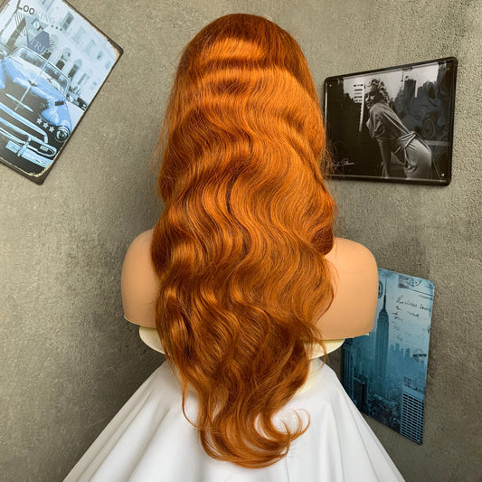 22" 28R Body Wave Lace Front Human Hair Wigs