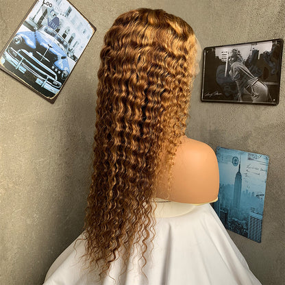 20" 27 Deep Wave Lace Front Human Hair Wigs