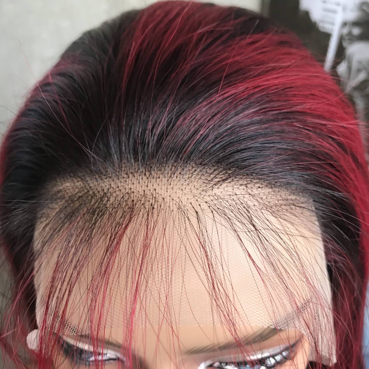 20" 1B Straight Lace Front Human Hair Wigs