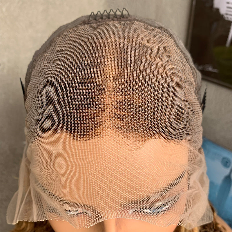 20" 27 Deep Wave Lace Front Human Hair Wigs