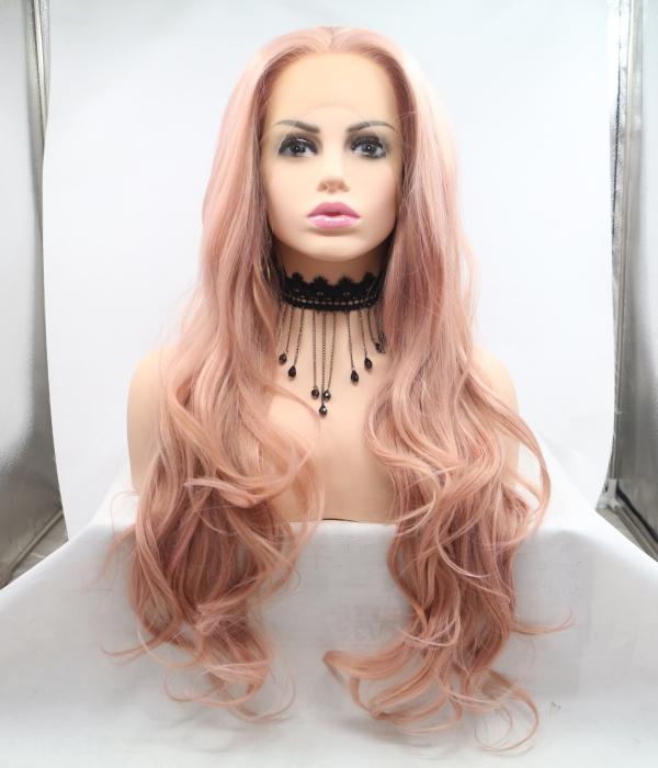 26" Colored Body Wave Lace Front Human Hair Wigs